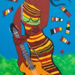 Somali Woman, 48×24, 2018, acrylic on canvas - larryclarkpainter.com