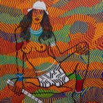 Flautist, 40×30, 2017, Acrylic on canvas - larryclarkpainter.com