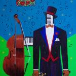 Tuxedo Band,48x36, 2019, acrylic on canvas | larryclarkpainter.com