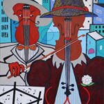 Iceberg Slim and the Country Girl, 40x30, 2020, acrylic on canvas