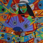 The Other Fan, 40x30, 2023, Acrylic on Canvas