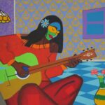 The Violet Room, 2025, 36x48, acrylic on canvas - larryclarkpainter.com